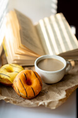 cup of coffee and newspaper