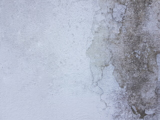 Abstract white grunge decorative stucco cement background with dark gray and black border