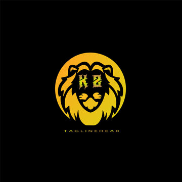 Creative Lion Logo, Lion Head Logo. Lion Letter Logo, Lion Golden Logo With Gradent  Colour. Animal Logo.