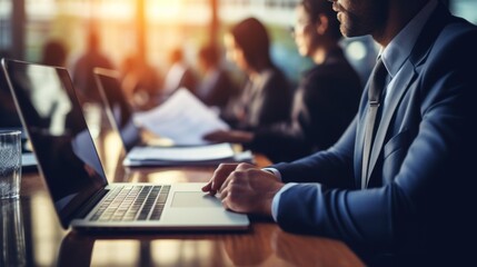 Female HR employee looking at cv resume to hire candidates, analyzing information before job interview