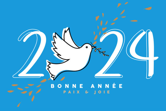 carte de v&oelig;ux 2024 paix