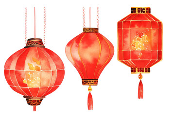 chinese new year lantern isolated