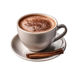 Fototapeta premium a cup of hot cocoa, isolated