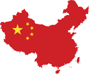 china map backdrop in vector form - obrazy, fototapety, plakaty