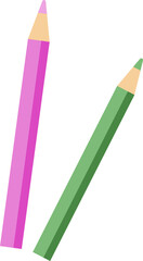 Back to school with school items and elements.colored pencils