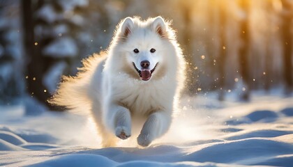 Obraz premium Dog in Winter