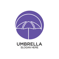 Fototapeta na wymiar Umbrella logo design simple concept Premium Vector