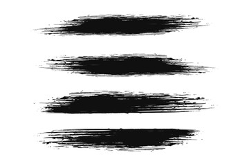 grunge brush strokes collection vector