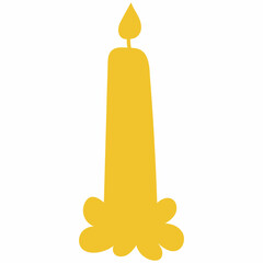 Candle Christmas decoration design holiday.