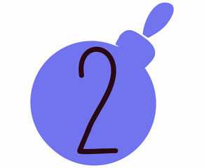 Advent calendar 2 Christmas tree toy.