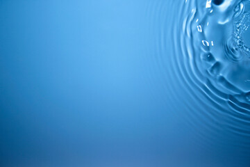 Water surface and blue waves.
