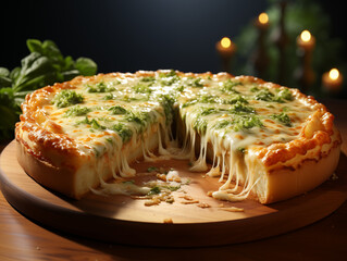 quiche with spinach and cheese