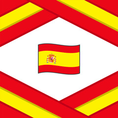 Spain Flag Abstract Background Design Template. Spain Independence Day Banner Social Media Post. Spain Template