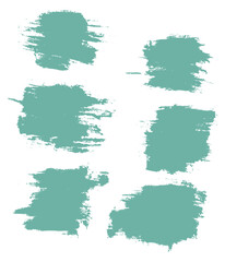 Hand paint blue ink brush design