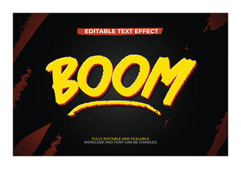 Comic BOOM 3D Editable Text Effect