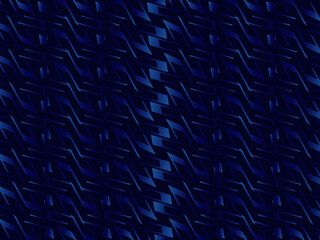 Abstract 3d geometric ornament background. Geometric design of poster or banner. Metal background.