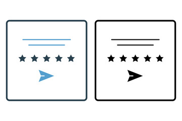 feedback chat icon. Icon related to Feedback and Review. suitable for web site, app, user interfaces, printable etc. Solid icon style. Simple vector design editable