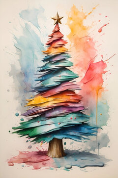 Arbol De Navidad / Pintura