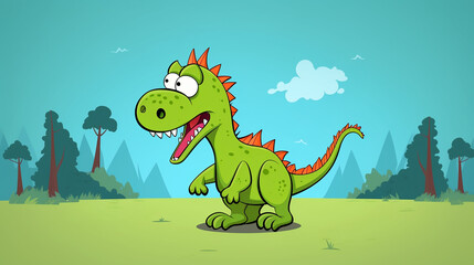 desenho de dinosauro maluco engraçado 