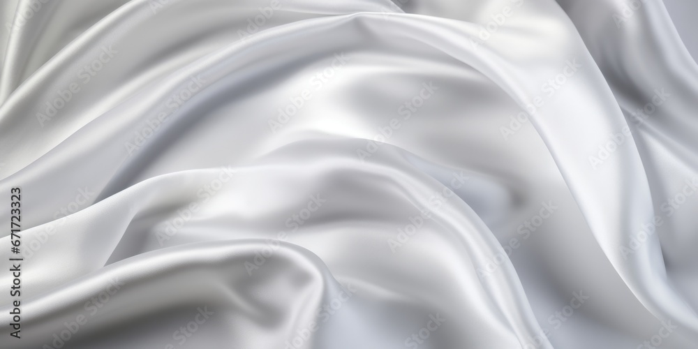 Poster A detailed close up view of a white fabric. This versatile image can be used for various design projects.