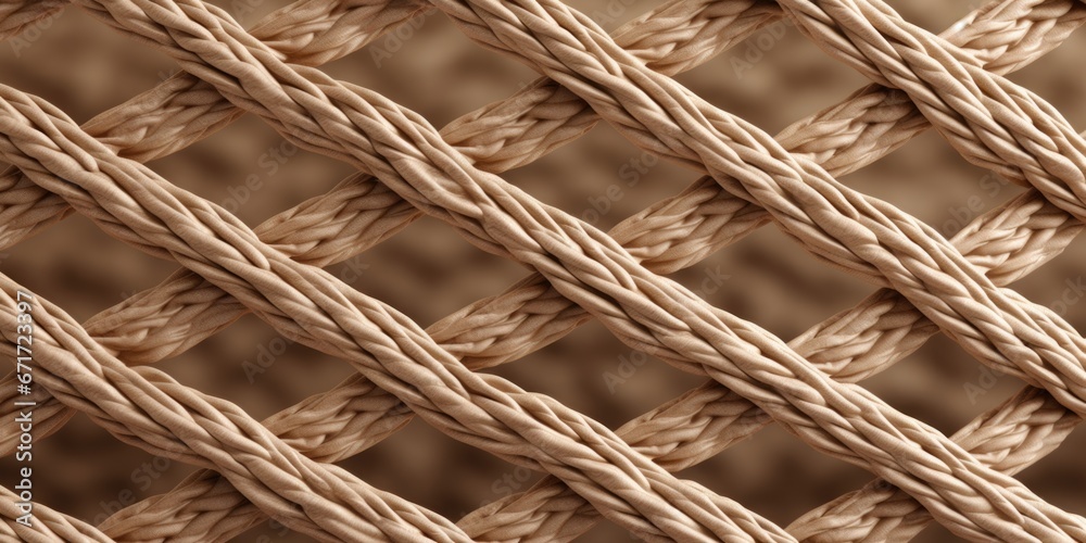 Poster A detailed close up view of a woven basket. This versatile image can be used in various contexts
