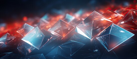 Abstract background with a light rhombus shape