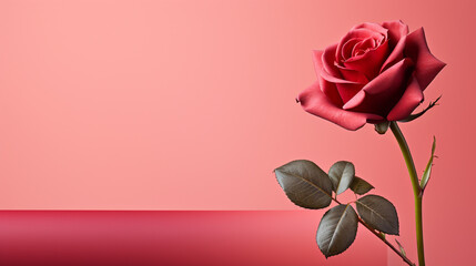 Fototapeta premium pink rose HD 8K wallpaper Stock Photographic Image 
