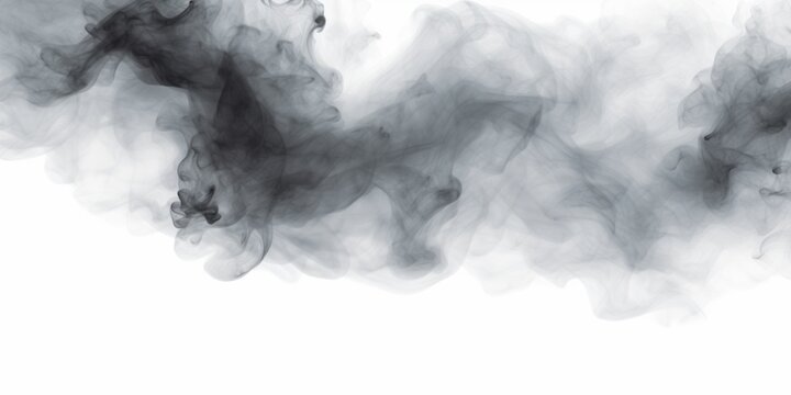 A black and white photo capturing the ethereal beauty of smoke suspended in the air. This versatile image can be used to add a mysterious and dramatic touch to various projects