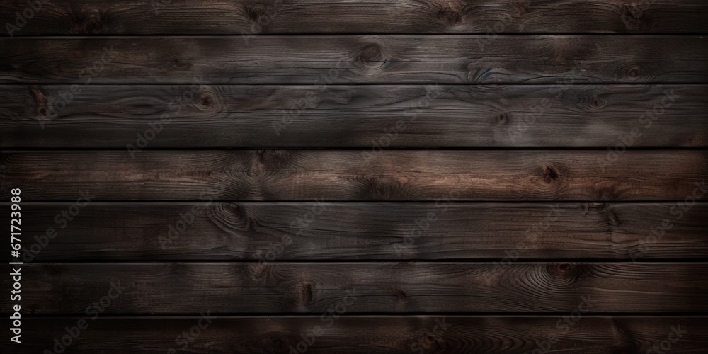 Poster a close-up view of a wooden wall made of dark wood. this image can be used for various projects that