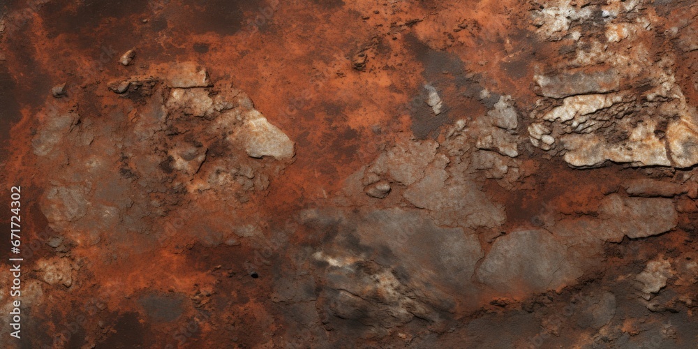 Poster a close-up view of a rusted metal surface. this image can be used to depict decay, texture, or indus