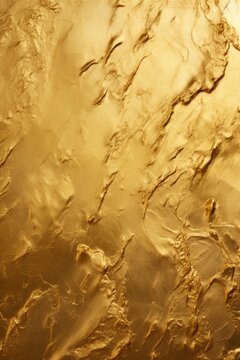 A close up view of a gold colored surface. This image can be used for various purposes