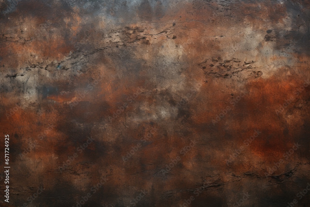 Poster A photograph showcasing a wall with rust on it. This image can be used to add texture and character to design projects or to represent decay and deterioration