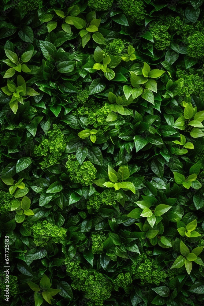 Aufkleber a close-up view of a bunch of vibrant green plants. perfect for adding a touch of nature to any proj