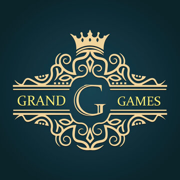 Grand games logo vector image