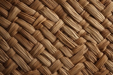 A detailed close up view of a woven basket. This image can be used to showcase traditional crafts, rustic home decor, or as a background for product photography.