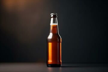 Beer bottle for label and mockup models. Generative AI