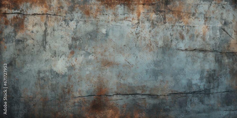 Aufkleber An old rusty wall with visible rust stains. Perfect for adding texture and character to design projects.