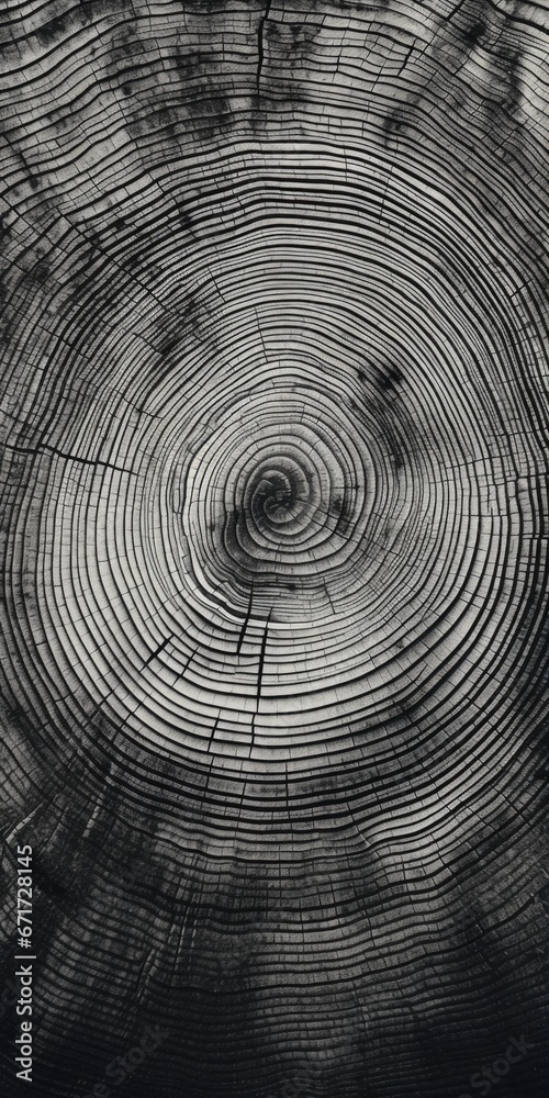 Poster A black and white photo of a tree trunk. This simple and minimalist image captures the beauty and texture of the tree bark. Perfect for nature enthusiasts and those seeking a monochromatic aesthetic.