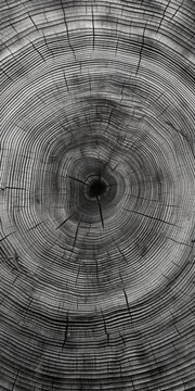 A black and white photo of a tree trunk. This image can be used for various nature-themed projects.