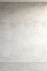 Fototapeta premium A simple, empty room with a concrete wall and floor. Suitable for industrial or minimalist design concepts.