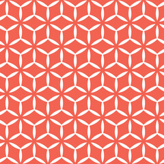 Red and white geometric modern seamless pattern