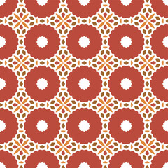 Autumn flowers tiles seamless pattern