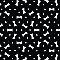 Geometric abstract bones seamless patterns