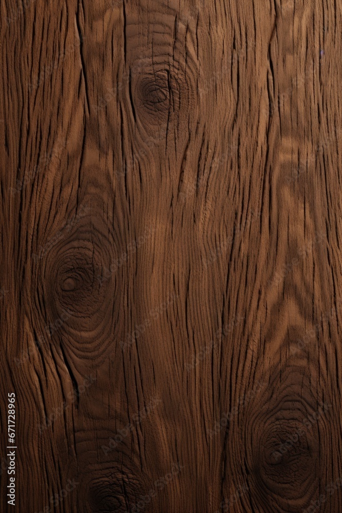 Poster a detailed close-up view of a wooden surface featuring prominent knots. this image can be used to de