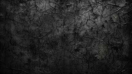 Obraz premium A distressed and grungy black metal background featuring scratched and worn textures, creating a spooky and eerie horror-themed surface