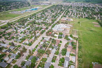 Aerial of the Pacific Heights Neighborhood in Saskatoon