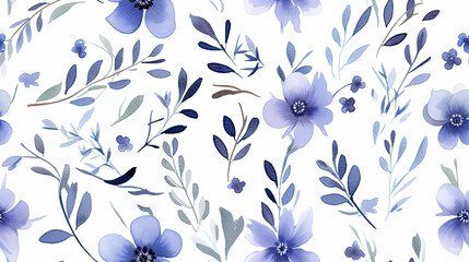 Fototapeta na wymiar Fresh Blooming Lavender Field with Blue Blossoms