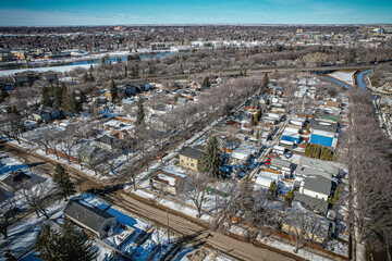 Buena Vista neighborhood Aerial in Saskatoon