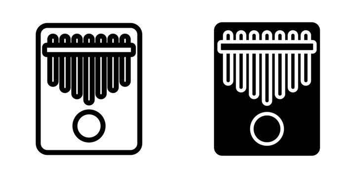 Kalimba Icon. symbol for mobile concept and web design. vector illustration
