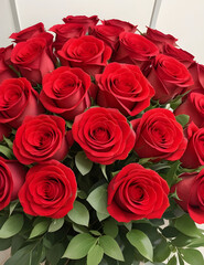 bouquet of red roses, gift, wedding, bouquet,  Valentine's day, anniversary, 